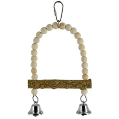 Animal Treasures Birdie Jingle Pepper Wood Swing