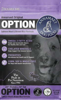 Annamaet 24% Option Dry Dog Food - 12 lb Bag
