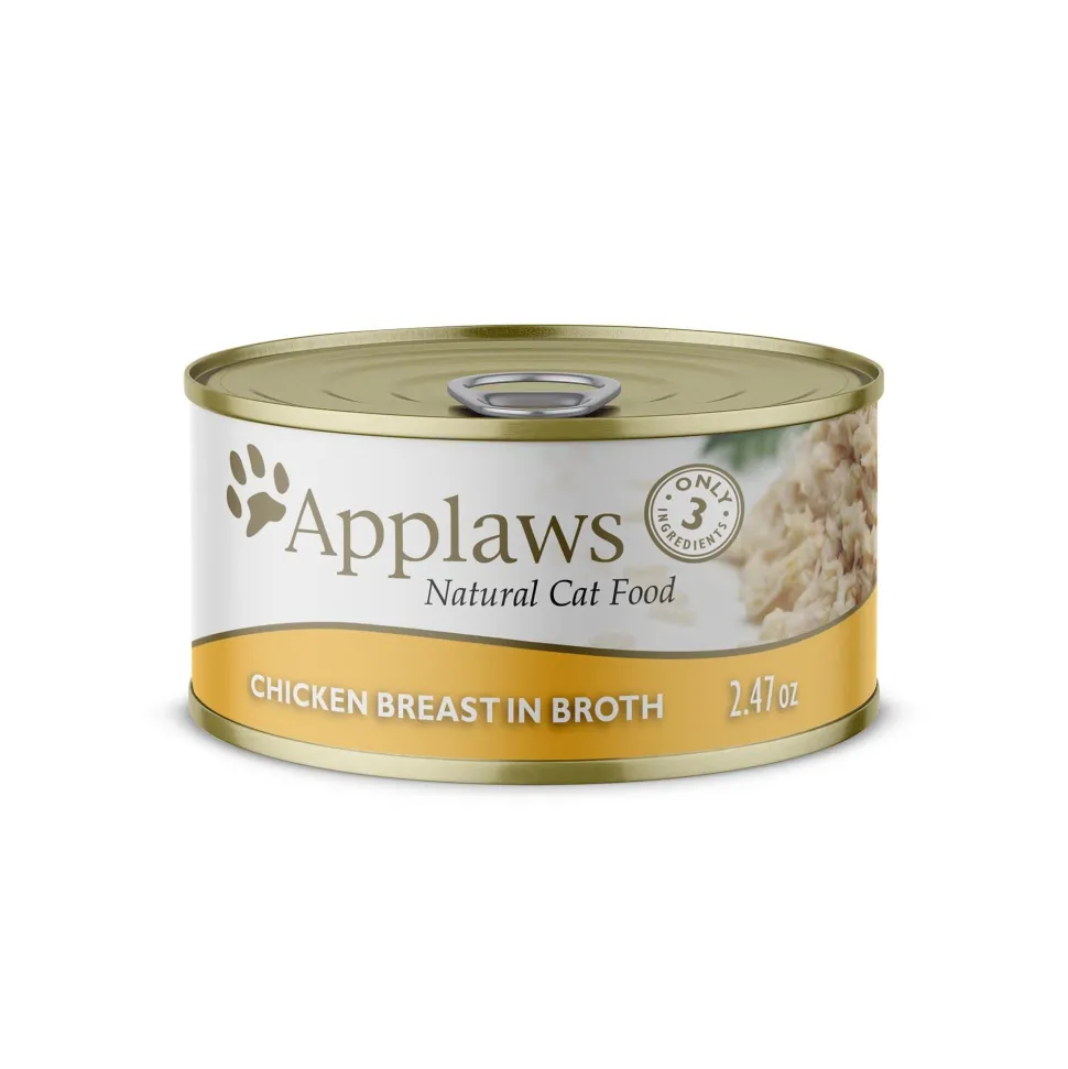 Applaws Chicken Breast in Broth Canned Cat Food - 2.47 Oz - Case of 24
