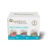 Applaws Natural Fish Selection Tuna Shrimp Mackeral Sardine and Shrimp in Broth Wet Cat Food Tray - 2.12 Oz - Case of 8 - 4 Pack