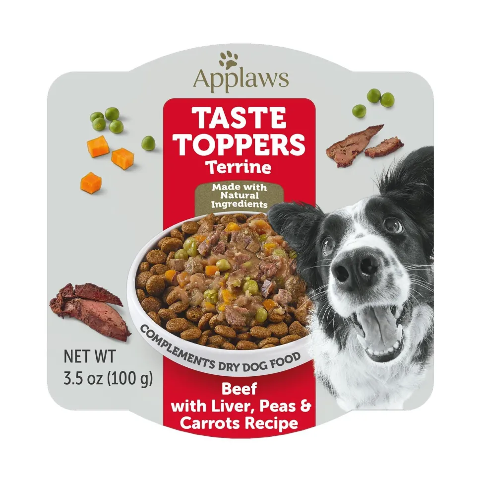 Applaws Taste Toppers Beef and Liver Wet Dog Food Toppers - 3.53 Oz - Case of 6