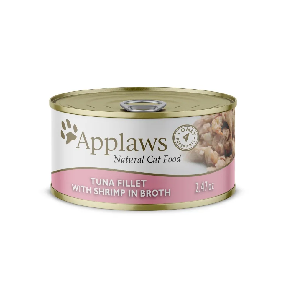 Applaws Tuna Filet and Prawns Canned Cat Food - 2.47 Oz - Case of 24