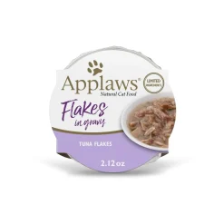 Applaws Tuna Filet Flakes in Gravy Wet Cat Food Tray- 12 Oz - Case of 18