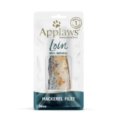 Applaws Whole Mackeral Loin Natural Soft and Chewy Cat Treats - 1.06 Oz - Case of 12
