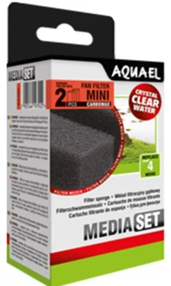Aquael Sponge Fan Mini Plus Carbo - 2 pk