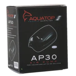 Aquatop Breza Single Outlet Aquarium Air Pump - Black - Up To 40 Gal
