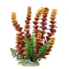 Aquatop Cabomba-Like Weighted Plastic Aquarium Plant - Red/Yellow - 9 In