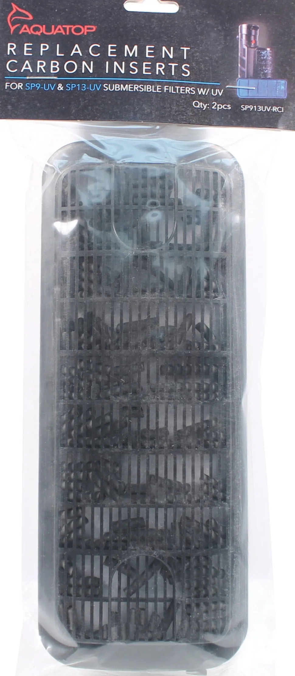 Aquatop Carbon Inserts for Sp9-Uv & Sp13-Uv Aquarium Filter Parts - 2 Pack