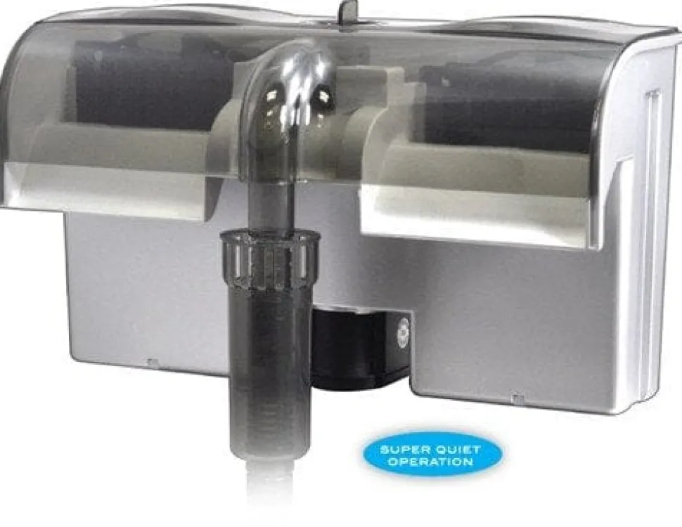 Aquatop Forza Hang-On Power Filter with Skimmer External Aquarium Filter - Black - 40 - 80 Gal