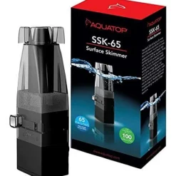 Aquatop Internal Surface Skimmer Aquarium Protein Skimmers - Black - 65 GPH