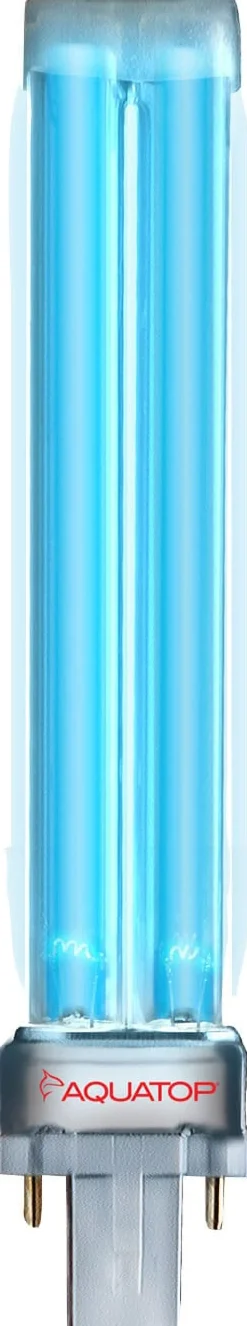 Aquatop UV Replacement Bulb 2-Pin Square Base Aquarium Filter Parts - 5 Watt