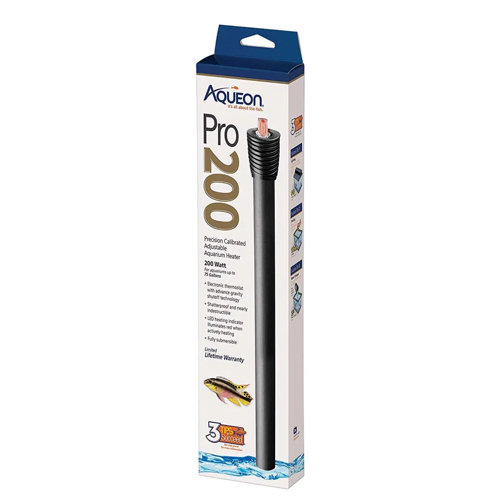 Aqueon Adjustable PRO Aquarium Heater - Up To 75 gal - 200 W