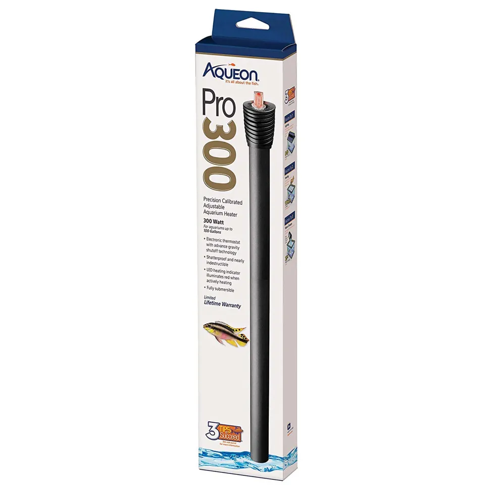 Aqueon Adjustable PRO Aquarium Heater - Up To 100 gal - 300 W