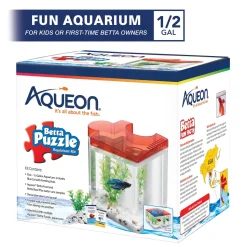 Aqueon Betta Puzzle Kits - Red - .5 gal
