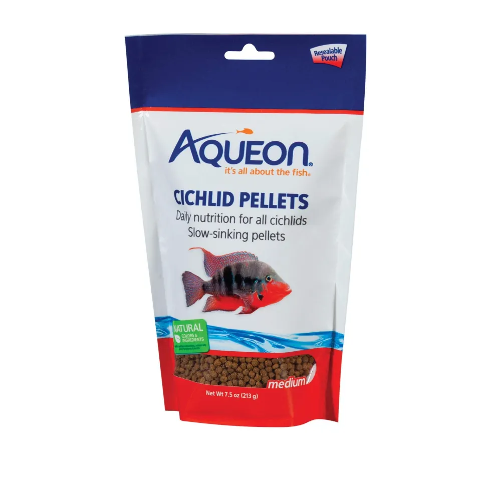 Aqueon Cichlid Food - Medium - 7.5 Oz