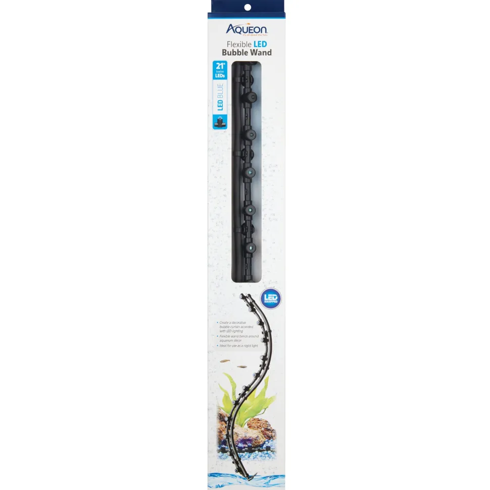 Aqueon Flexible LED Bubble Wand Blue - 21 in