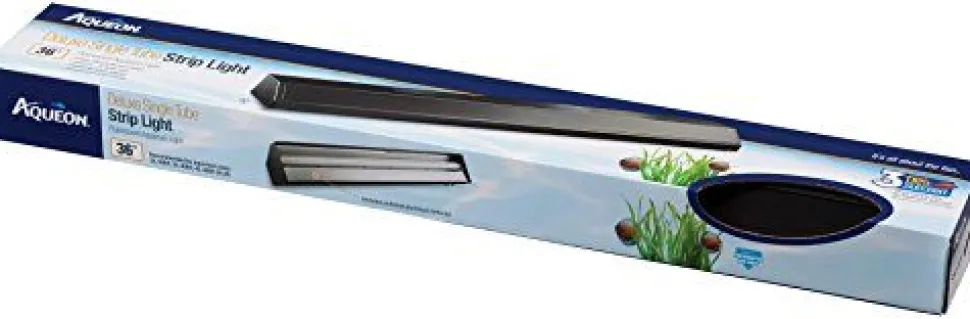 Aqueon Fluorescent Strip Light - Black - 36"