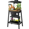 Aqueon Forge Metal Aquarium Stands - Black/Brown - 20 X 10 in