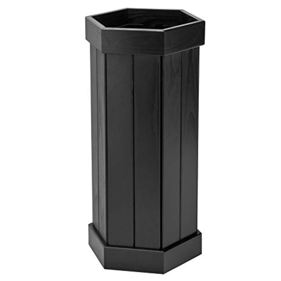 Aqueon Hexagon Pine Stand - Black - 10 gal