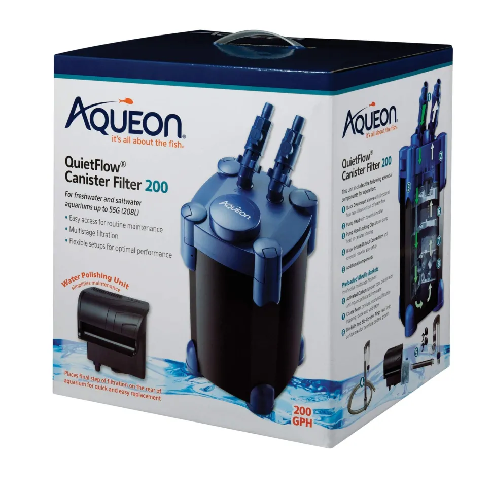 Aqueon QuietFlow Canister Filter - Up To 55 gal