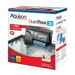 Aqueon QuietFlow LED PRO Aquarium Power Filter - Size 20