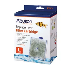Aqueon Replacement Filter Cartridge For QuietFlow 20, 30, 50, 55, 75 - Large - 6 pk