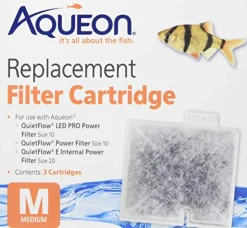 Aqueon Replacement Filter Cartridge For QuietFlow 10 - Medium - 3 pk