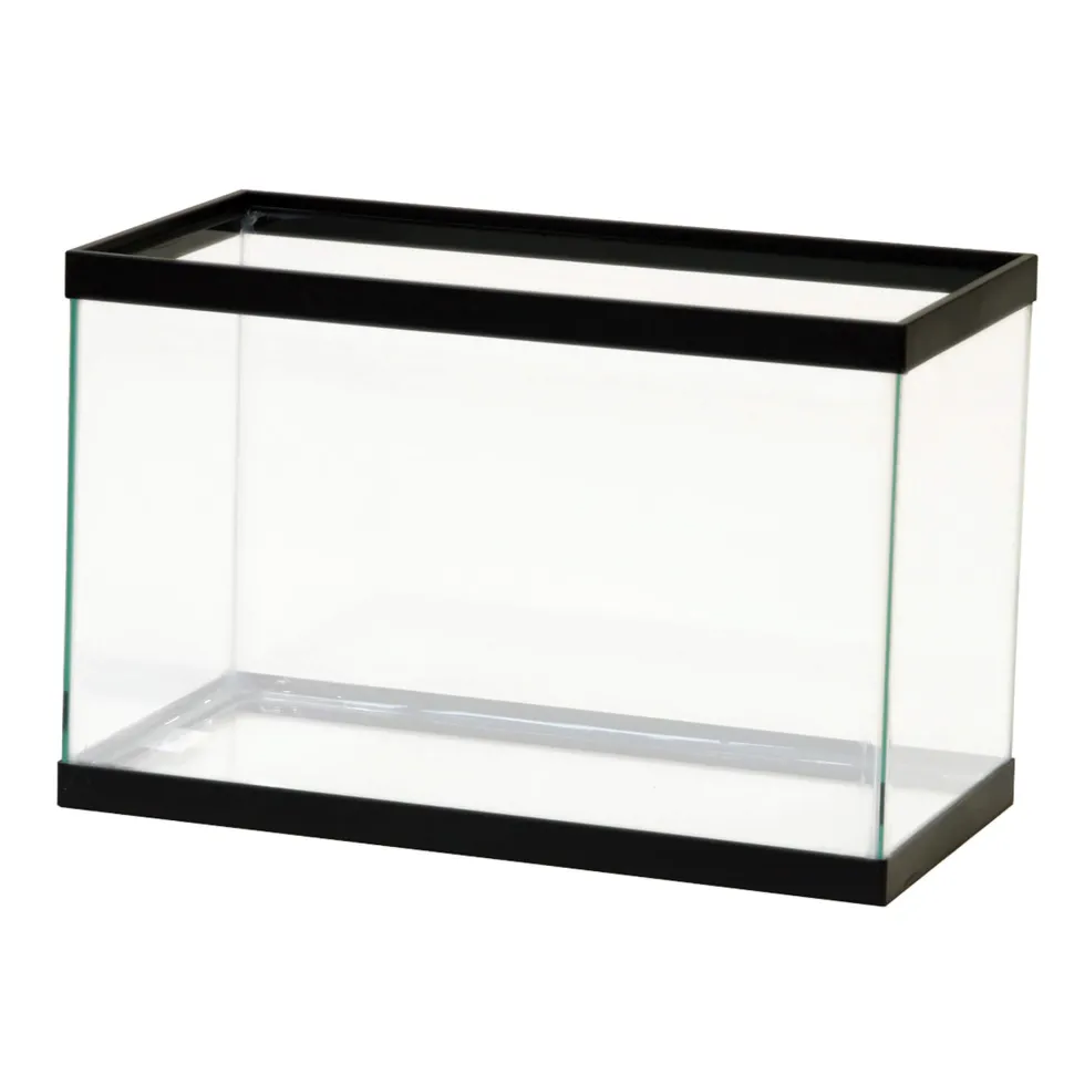 Aqueon Standard Glass Rectangle Aquarium Clear Silicone - Black - 5.5 gal