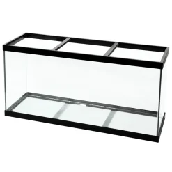 Aqueon Standard Glass Rectangle Aquarium Black Silicone - Black - 210 gal