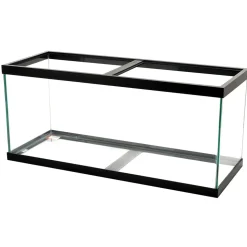Aqueon Standard Glass Rectangle Aquarium Clear Silicone - Black - 75 gal