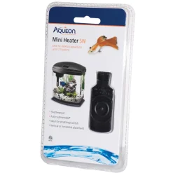 Aqueon Submersible Aquatic Flat Heater Mini - Black - Up To 2.5 gal - 5 W