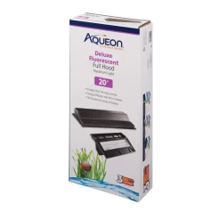 Aqueon T8 Fluorescent Deluxe Full Hoods - Black - 20 in