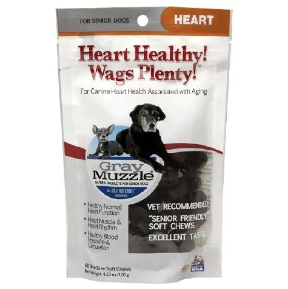 Ark Natural's Heart Healthy! Wags Plenty! Soft and Chewy Dog Treats - 60 ct Bag