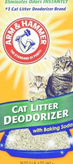 Arm & Hammer Cat Litter Deodorizer Powder - Baking Soda - 20 Oz - 12 Pack