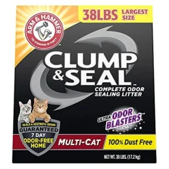 Arm & Hammer Clump & Seal Multi-Cat Cat Litter - Fresh Scent - 38 Lbs
