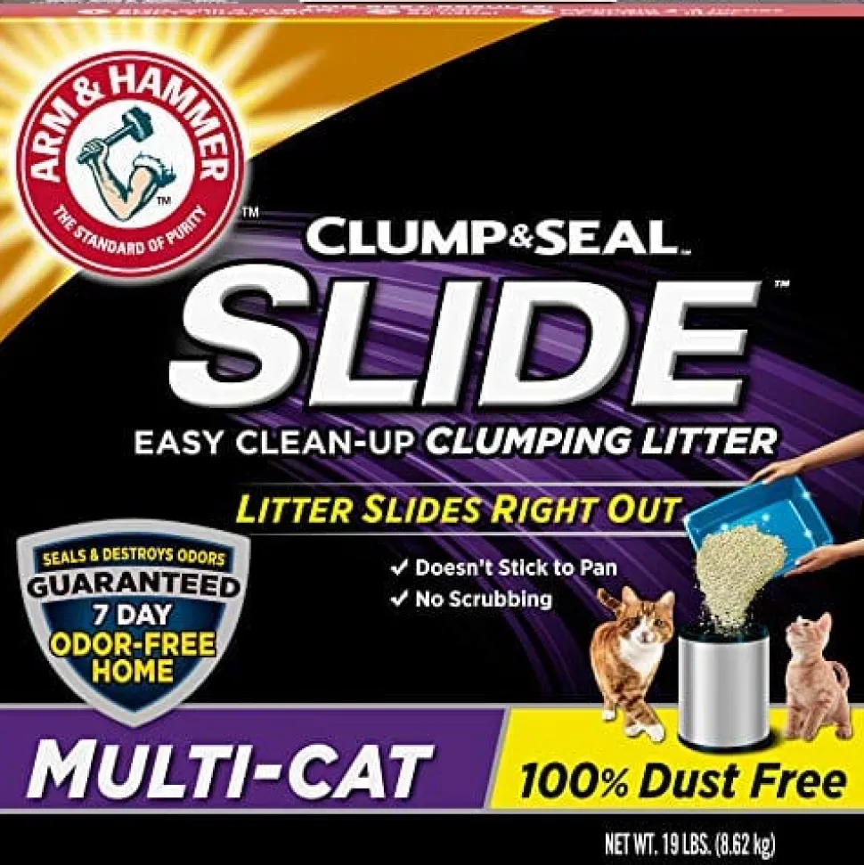 Arm & Hammer Slide Multi-Cat Clumping Cat Litter - 19 Lbs - 2 Pack