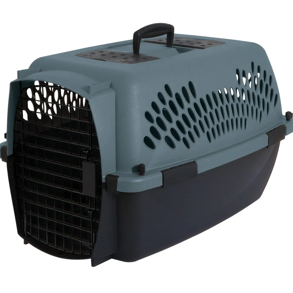 Aspen Fashion Pet Porter Dog Kennel Hard-Sided Falcon - Black - 24 in