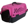 Aspen Fashion Pet Porter Dog Kennel Hard-Sided - Dark Pink and Black - 23 in