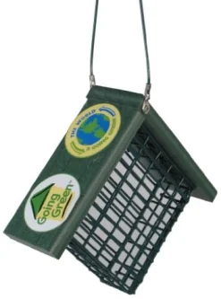 Audubon Going Green Suet Wild Bird Feeder - Green - 1 Cake Cap
