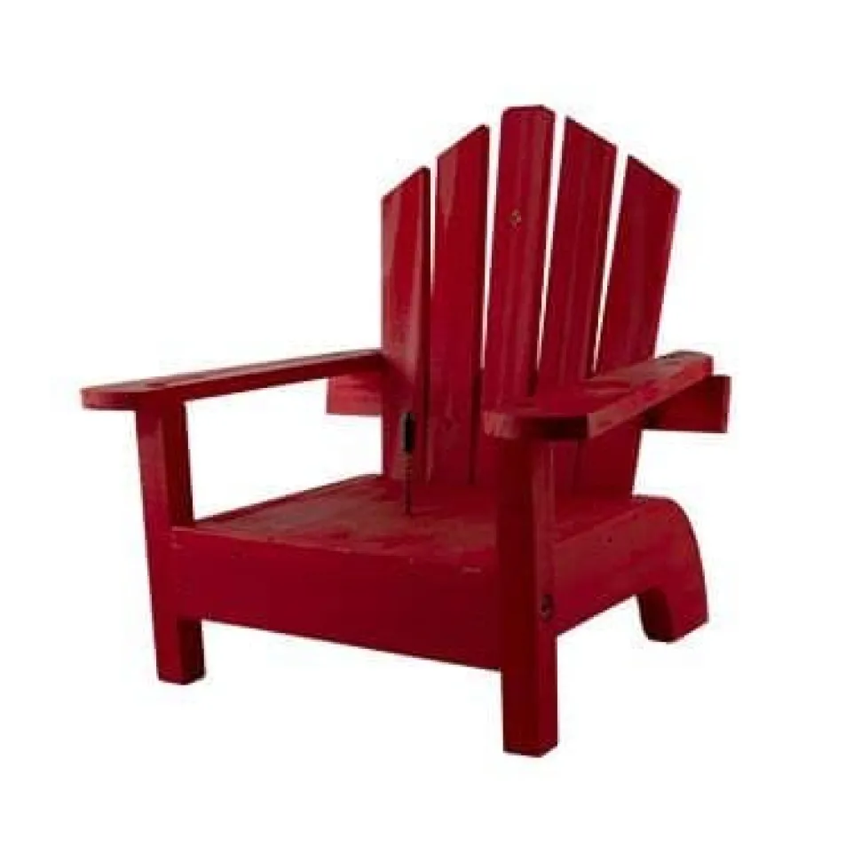Audubon Lake & Cabin Adirondack Chair Squirrel Feeder - Red