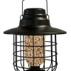 Audubon Modern Farmhouse Solar Barn Light Metal Wild Bird Feeder - Black - .75 Lbs Cap