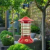 Audubon Modern Farmhouse Port Light Hummingbird Feeder - Red - 26 Oz