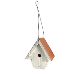 Audubon Nantucket Wren Wild Bird House - White - 6.75 X 7.85 X 10.25