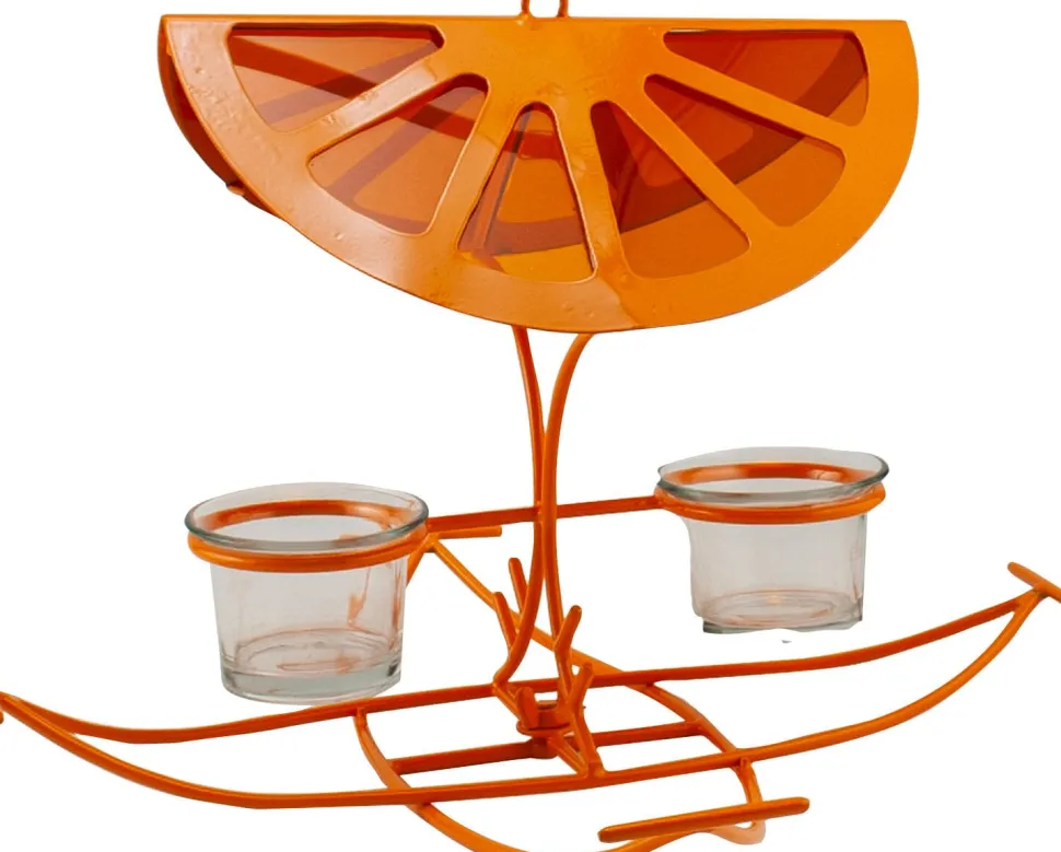 Audubon Oriole Metal Slice Jelly & Fruit Feeder - Orange