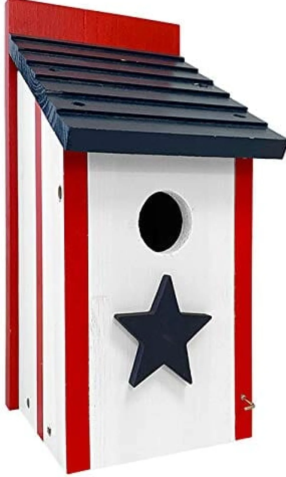 Audubon Patriotic Wooden Bluebird Wild Bird House - Red/White/Blue