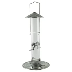 Audubon Rustic Farmhouse Silo Tube Type Feeder Mixed Seed - Nickel - 1.5 Lbs