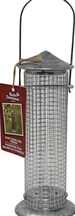 Audubon Rustic Farmhouse Silo Sunflower Seed Wild Bird Feeder - .5 Lbs Cap
