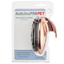 BaByliss Pro Pet Bristle Cat and Dog Brush - Rose Gold