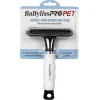 BaByliss Pro Pet Double Row Undercoat Rake for Dogs and Cats