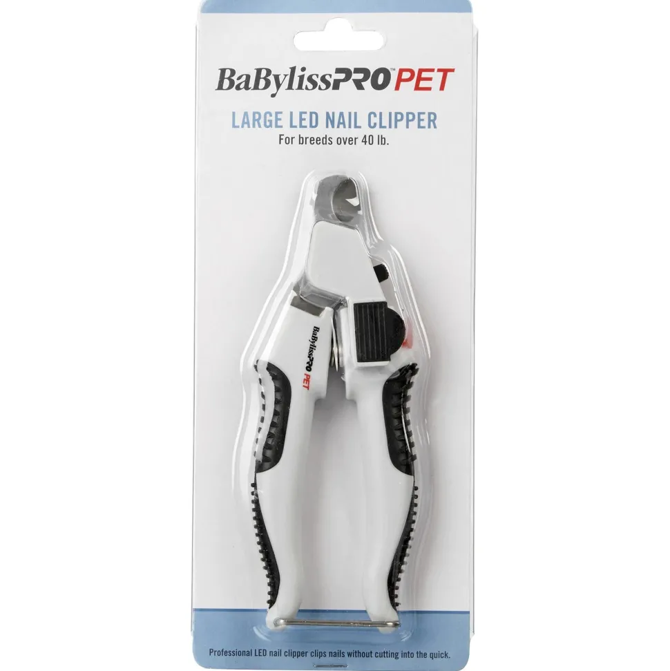 BaByliss Pro Pet LED Lighting Nail Clipper for Dogs and Cats - Large